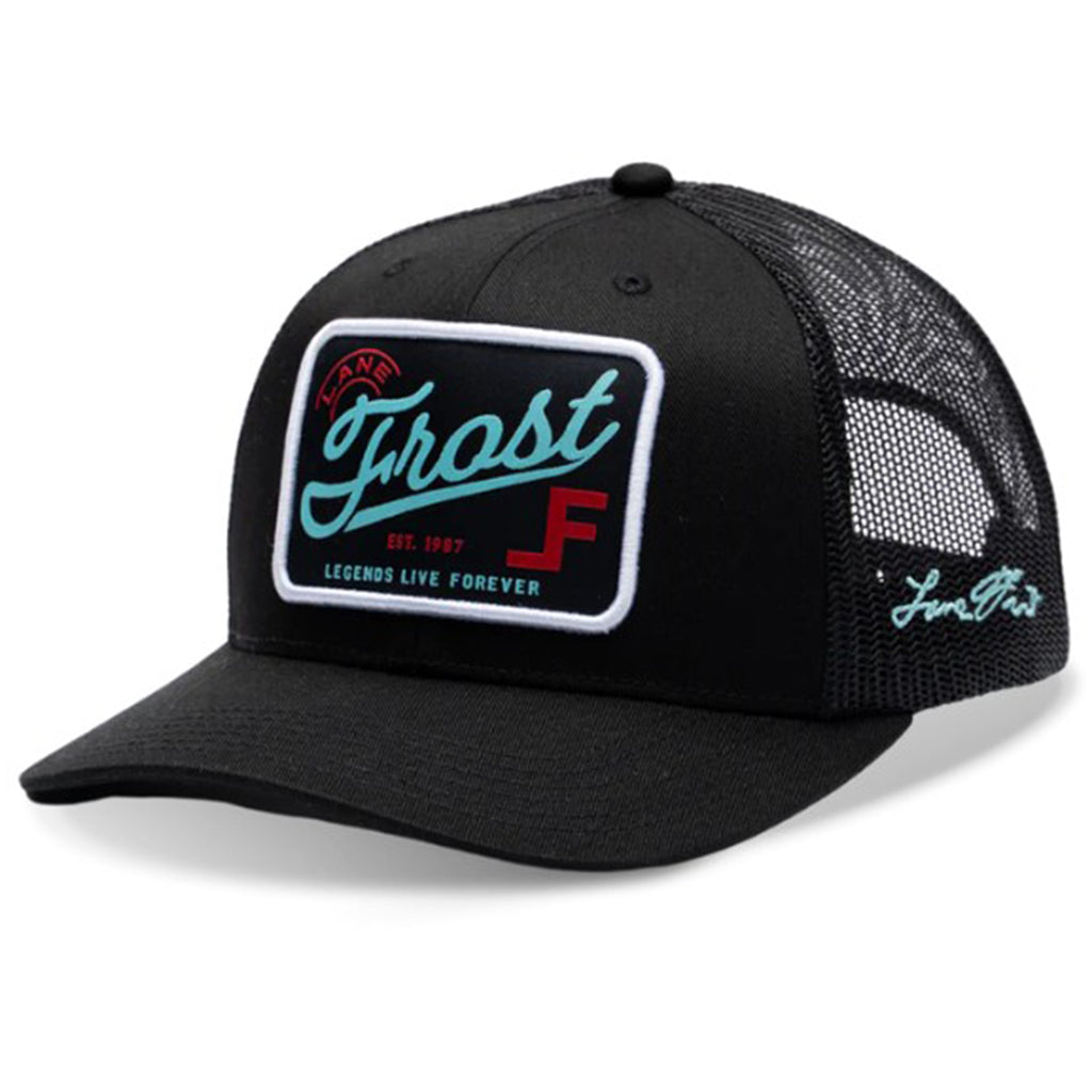 Black Lane Frost Cap with Red and Turquoise