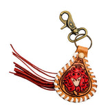 Myra Bags Red Tooled Key Fob