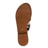 Myra Hide/Tooled Strap Sandals