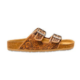 Myra Bags Tooled Double Strap Sandal