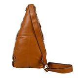 Cullom Trail Hair-on Hide Bucket Sling Bag in Brown