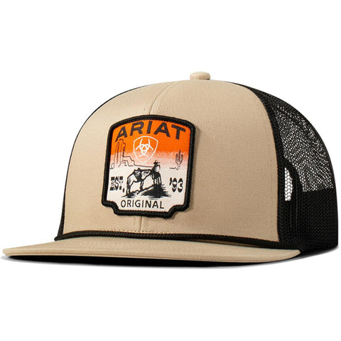 Khaki Desert Scene Patch Cap 