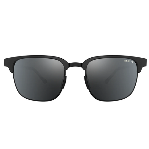 Bex Roger Sunglasses. They have a black frame with gray tinted lenses.