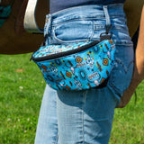Turquoise Howdy Western Saddle Pack