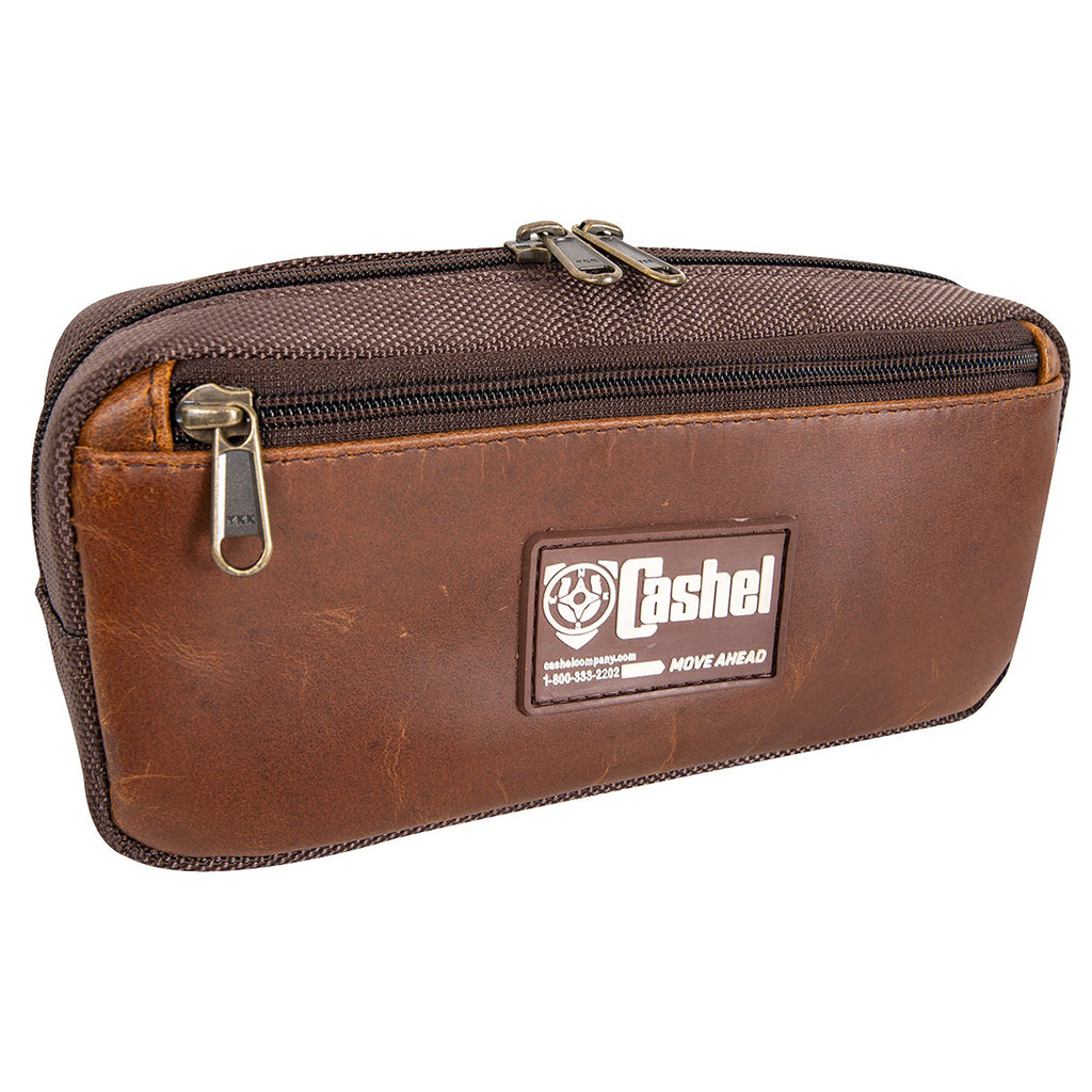 Front side view of pommel saddle bag.