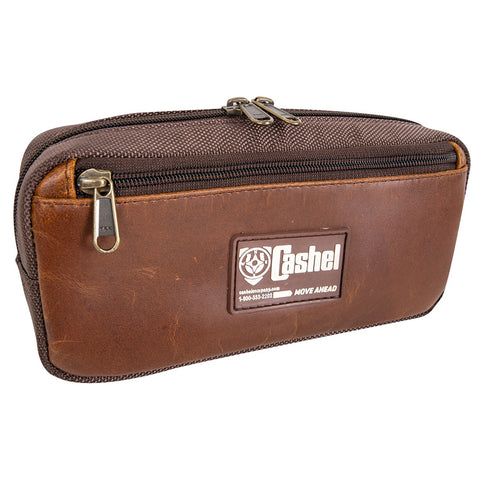 Front side view of pommel saddle bag.