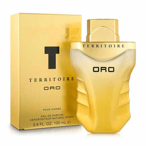 Territoire Oro Cologne in a Gold Bottle