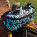 Turquoise Leopard Aztec Beat Bag