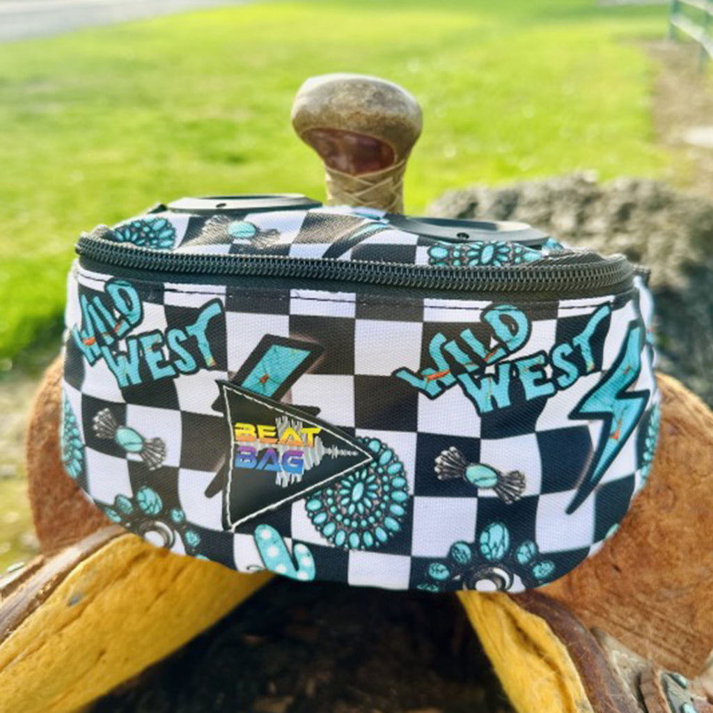 Turquoise Western Concho Beat Bag