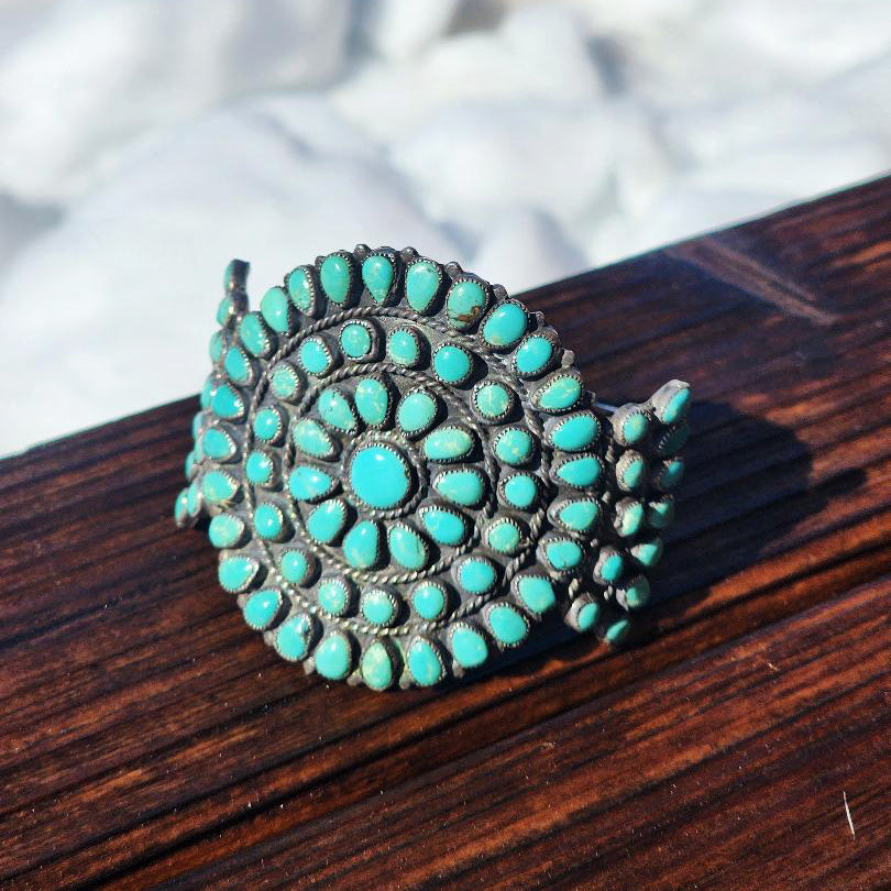 " Valentina " Vintage Turquoise Cuff
