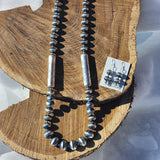 " Darrah " Navajo Pearl & Barrel Bead Set