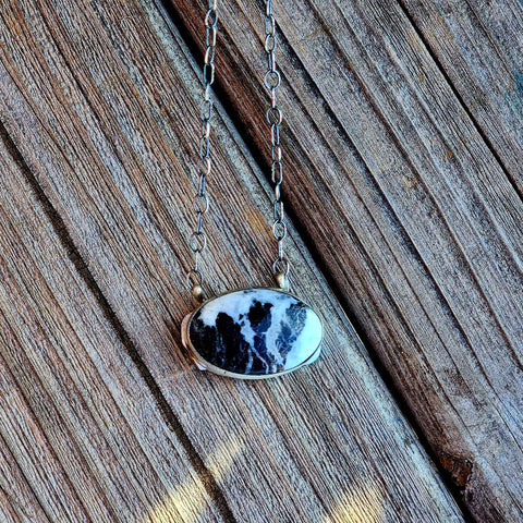 " Bessie " White Buffalo Necklace