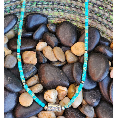 " Belin " Natural Turquoise Necklace