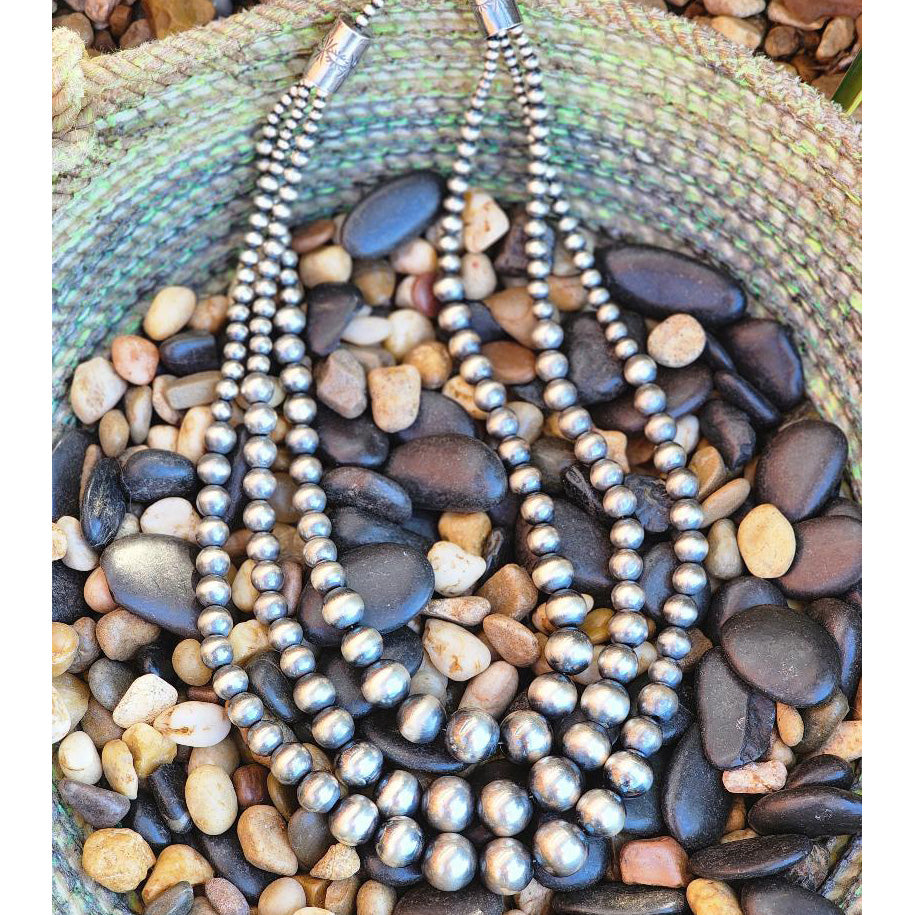" Jesse " 24" 3 Strand Navajo Pearl Necklace