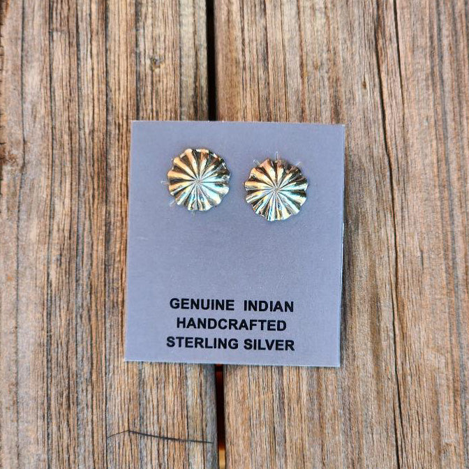 " Silas " Silver Burst Studs