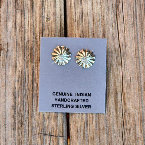 " Silas " Silver Burst Studs