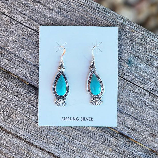 " Betone " Kingman Turquoise Earrings