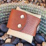 " Leve " Leather and Concho Cuff