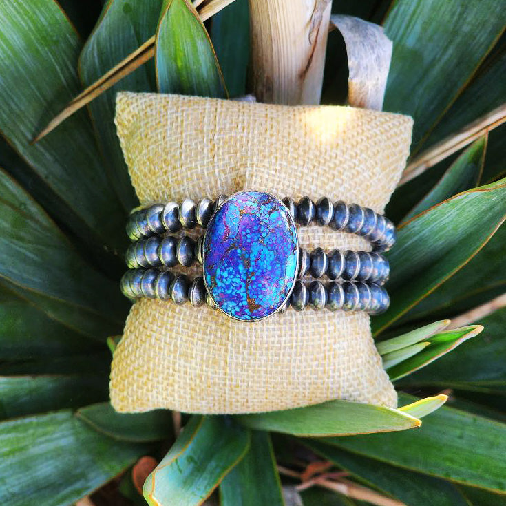 " Kim " Purple Mojave Disc Bracelet