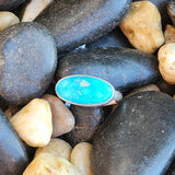 " Tess " Turquoise Stacker Ring