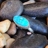 " Tess " Turquoise Stacker Ring