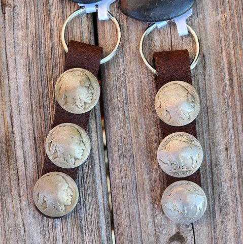 Buffalo & Indian Head Nickle Key Chain