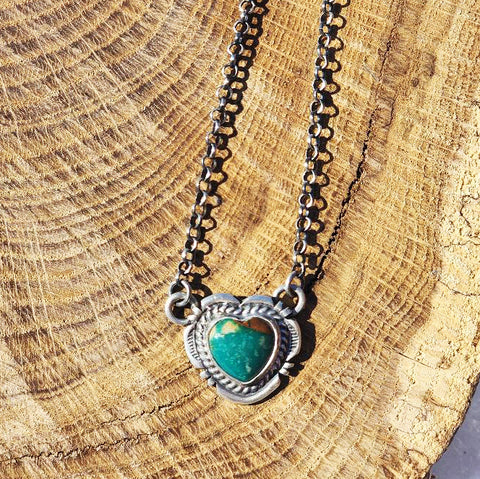 " Rallie " Royston Turquoise Heart Necklace