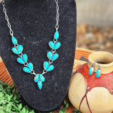 " Angelica " Turquoise Necklace & Earring Set