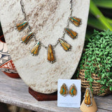 " London " Boulder Ribbon Turquoise Set