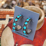 " Hanna " Turquoise Hoops
