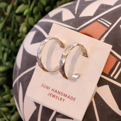 " Silva " Silver Hoop Earrings