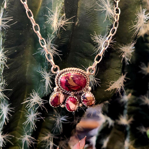 " Danni " Dahlia 4 Stone Necklace