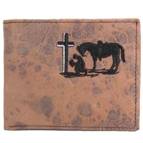Twisted X Men's Vintage Praying Cowboy Bifold Wallet