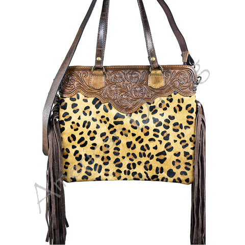 American Darling Conceal Carry Cheetah Fringe Handbag