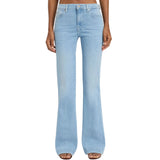 Full front side view of the jeans.