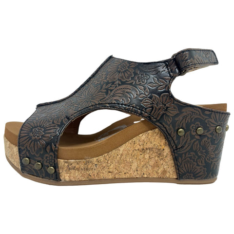 Very G Chocolate Tooled Isabella Sandal