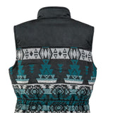 Outback Trading Women's Black Aztec Maybelle Vest