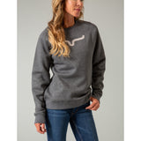 Kimes Ranch Women's Vintage Crew Grey Sweatshirt