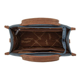 Inside view of Wrangler Jean & Buckle Crossbody Tote Bag