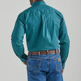 Wrangler Green George Strait Brittan Long Sleeve Shirt