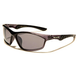 Grey X-loop sunglasses.