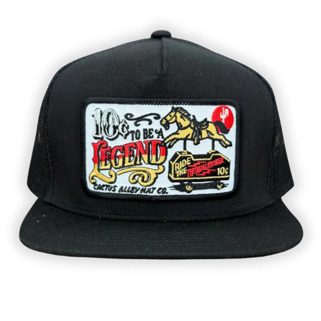 Cactus Alley Black Youth Legend Cap on a White Background