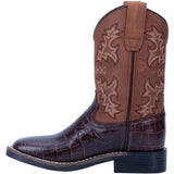 Dan Post Kid's Chocolate Gator Print Boots
