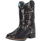 Laredo Black Sequin Square Toe Boots