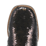 Laredo Black Sequin Square Toe Boots