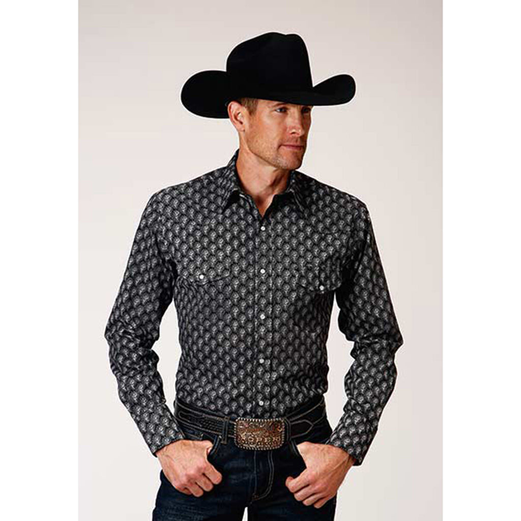 Men's Long Sleeve Western Style Shirt