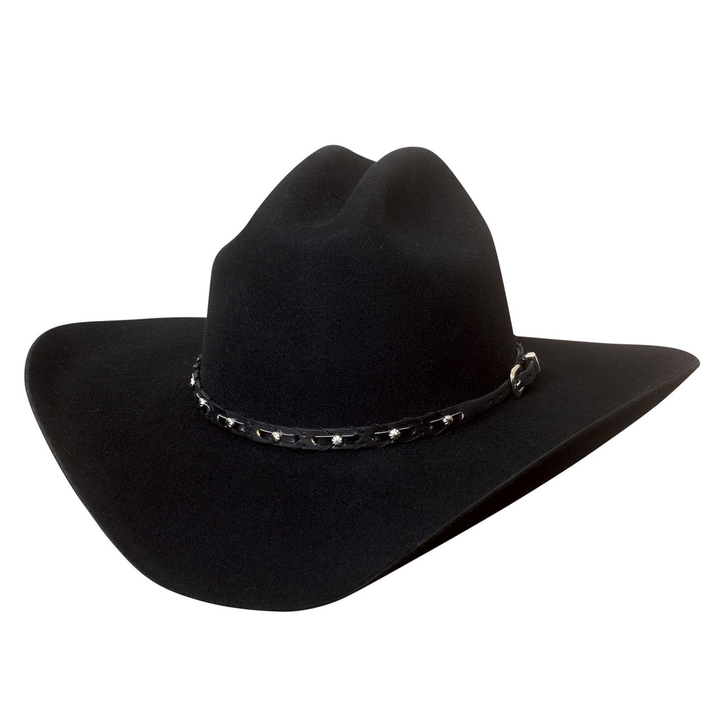 Montecarlo Hats Black 6X Pistol Pete Hat