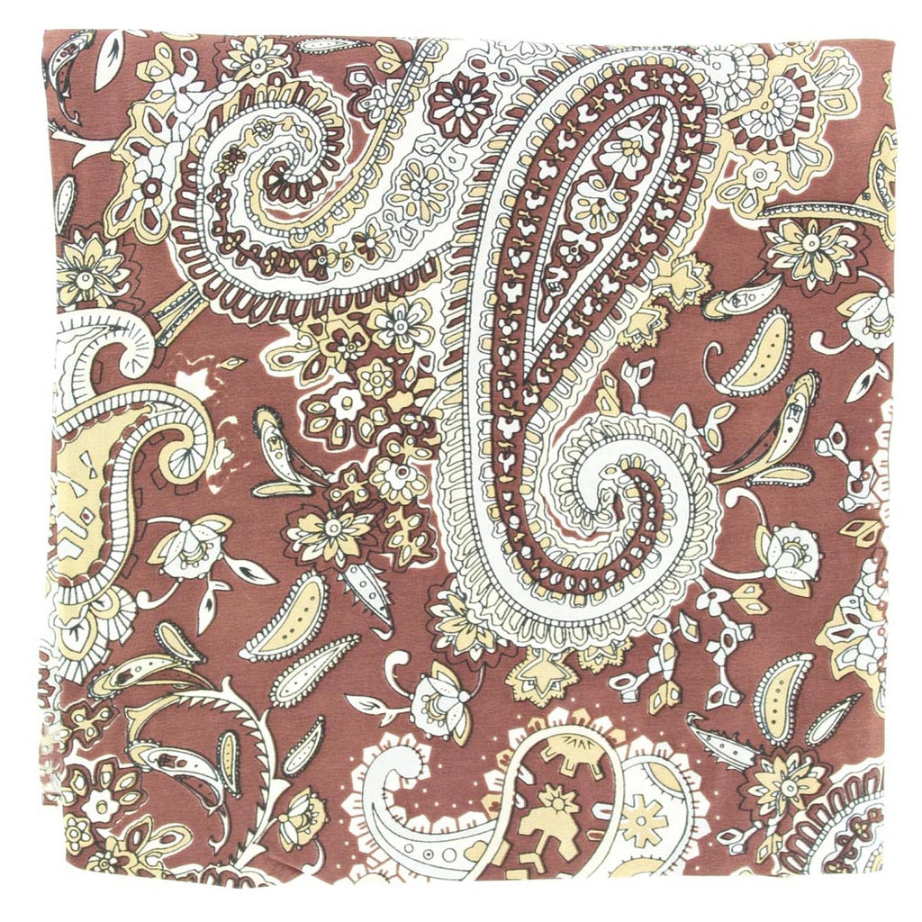 M&F Brown Paisley Wild Rag