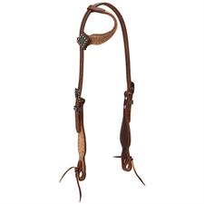 Weaver Rough Out Oiled Sliding Ear Headstall