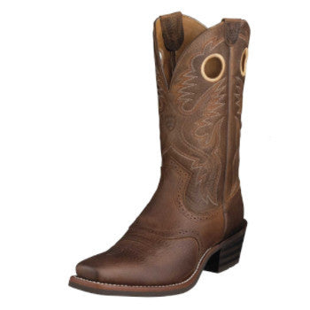 Ariat Men's Rowdy Heritage Roughstock Brown Square Toe Western Boots